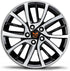 Biomar Labs 4 x Universal Wheel Centre Alloy Hub Center Caps Compatible with VW 3B7601171 / 6U7601171 Toxic Orange Black CV 58...