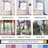 NICETOWN Thermal Insulated Blackout Short Curtain - Bathroom Curtain Gray Tie Up Shade for Small Window, Window Valance Balloon Roman Blind (Rod P...