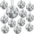 12 Pieces Disco Ball Hanging Car Air Fresheners Scented Hanging Car Odor Eliminator Automotive Freshener for Car Rearview Mirror Disco Ball Orname...