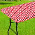 smiry Rectangle Picnic Table Cloth, Waterproof Elastic Fitted Outdoor Tablecloths for 4 Foot Tables, Wipeable Flannel Backed Vinyl Table Cover for...