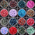 100pcs 6MM Acrylic Beads for Jewelry Making, GACUYI Smooth Beads Bulk Loose Glass Beads in Patterns for Adults Earring Bracelet Necklace Making an...