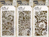 Tim Holtz Stencils Set - Doodle Art 1, Doodle Art 2 and Bouquet - 3 Item Bundle...