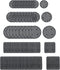 50pcs Flower Pot Hole Mesh Pad Plant Drainage Screens Gasket Round and Square Drainage Hole Screens for Gardening Plant Pot 5 Size...