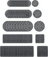 50pcs Flower Pot Hole Mesh Pad Plant Drainage Screens Gasket Round and Square Drainage Hole Screens for Gardening Plant Pot 5 Size...