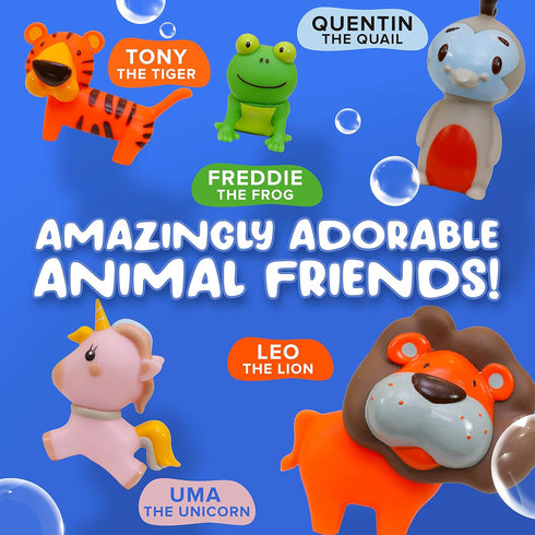 Mold Free Bath Toys for Babies and Toddlers, Animal No Hole Bath Toys, No Mold for Tub,Beach,Pool, BPA-Free, Dishwasher-Safe, Infant Bath Toys No ...