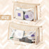 Boho Clear Cosmetic Bag - 2Pcs Boho Waterproof Toiletry Bag Travel Makeup Bag Beige Transparent PVC Zipper Makeup Pouch Compliant Bag for Women Me...
