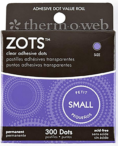 Thermoweb Zots Clear Adhesive Dots, Small, 3/16" Diameter x 1/64" Think, 300 Count...