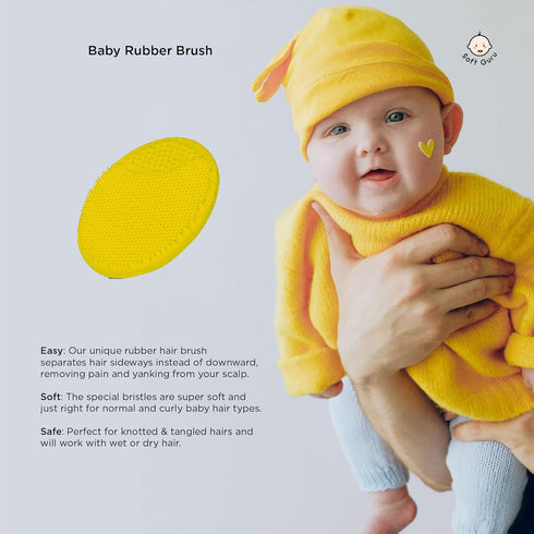 Baby Hair Brush and Comb Set with Premium Wooden Finish. Gentle Bristles for Cradle Cap. Great Baby Registry or Shower Gift. Perfect for Toddlers,...