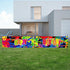 Colorful Neon Graffiti Happy 11th Birthday Banner, Glow in the Dark 11th Birthday Yard Banner Sign, Splash Paint Polyester Children Kids Eleven Ye...