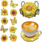 10 pcs Diamond Painting Coasters | Diamond Art Coasters | Sunflower Diamond Art Painting | Perfect Art Craft Gift for Sunflower Lover, Dad, Mom, G...