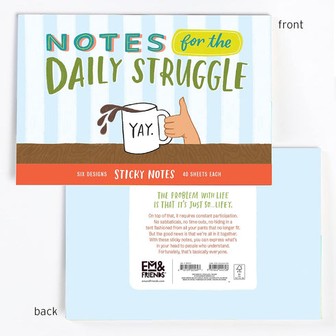 Em & Friends Daily Struggle Sticky Note Packet...