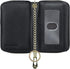 imeetu RFID Credit Card Wallet, Genuine Leather Zipper Card Case Holder with Removable Keychain(Black)...