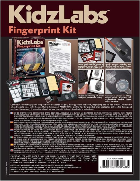 4M Toysmith, Kidzlabs Finger Print Kit, Dectective Science Kit , For Boys & Girls Ages 8+...