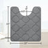 OLANLY Memory Foam Toilet Rugs U-Shaped 24x20, Ultra Soft and Absorbent Bathroom Rugs, Non-Slip Thick Toilet Bath Mat, Machine Wash Dry, Contour B...