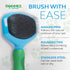 Slicker Wire Pin Dog Brush with Comfort Grip Handle - Cat and Dog Grooming Brush - For Dogs with Short and Long Haired Dogs - Best Pet Grooming Ha...