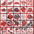 Rose Flower Stencils 6inch Reusable Rose Stencils for Painting on Wood Canvas Wall Furniture Floral Stencil Border Flowers Templates for Crafts De...