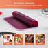 Liquid Dehydrator Trays, 2Pack (9x 7inch) Silicone Fruit Roll Sheets with Edge for Fruit Leather/Egg, Non stick & Easy to Clean, Perfect for Oven/...