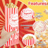 50 Popcorn Bags Individual Servings - 2oz Disposable Food Paper Popcorn Bags Party Pop Corn Sleeves Bulk Carnival Halloween Snack Packs Gift Favor...