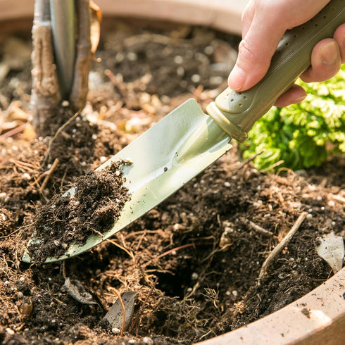 Worth Garden Carbon Steel Small Garden Planting Trowel Shovel - PE Grip - Hand Shovel Tool for Gardening Weeding Transplanting and Digging - T512A...