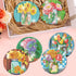 8 PCS Diamond Art Coasters-Flower Diamond Painting Coasters Kits with Holder,DIY Flowers Diamond Art Coasters Kit for Beginners Adults Art Craft S...