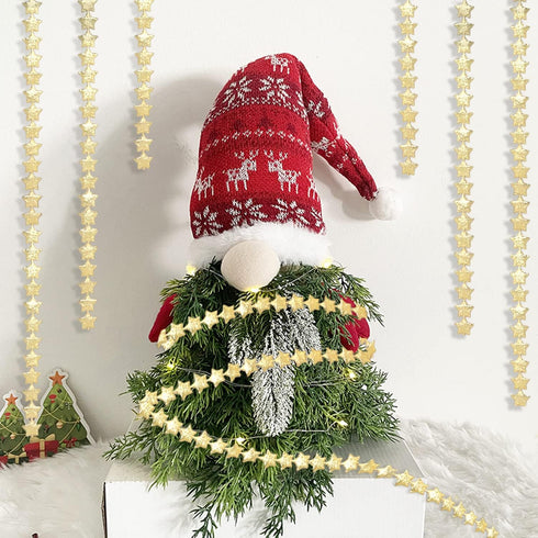 Honbay Sparkly Polyester Star Ribbon Trim Embellishment, Star Decoration Ribbons, for Wedding, Birthday, Valentine's Day, Baby Shower, Christmas, ...