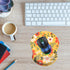 Wrist Support Mouse Pad Non Slip Rubber Base Wrist Rest Mousepad 8.75in X7.5in Small Desktop Notebook Mouse Mat for Home Office Computer Laptop (F...