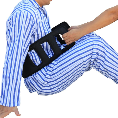47.2 Inch Non-Slip Transfer Nursing Sling Gait Transfer Belt, Safety Patient Lift Board Mobility Standing Aids Equipment for Elderly or Patient(Bl...
