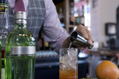 Crafthouse by Fortessa Professional Metal Barware/Bar Tools by Charles Joly, 3.75" Stainless Steel Spirits/Cocktail Jigger with Fine Beaked Spout ...