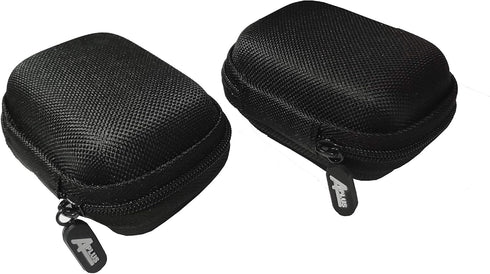 2 Packs of Aplus Universal Zipper Zip Travel Carrying Waterproof EVA Case Storage Bag for 4 x 18650 Batteries (Also Fits Cellphone Charger, Cable,...