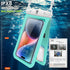Double Space Waterproof Phone Pouch Case Compatible for Samsung Galaxy S23 S22 S21 S20 S10 Note 20/10/9 up to 7", Cellphone Case Dry Bag Vacation ...