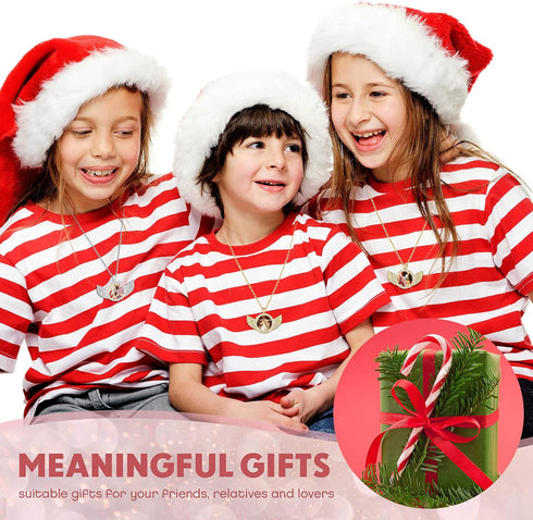 Hicarer 60 Pcs Sublimation Angel Wing Jewelry Blanks Set Rhinestone Bezel Pendant Trays Glod and Silver Sublimation Necklace Blank with Chain Set ...