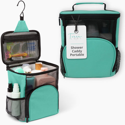 Original Shower Caddy For College Dorms- Travel Shower Caddy - Dorm Organizer Bag - Large Capacity, Quick Dry and Water Resistant with Metal Hook ...