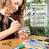 Acrylic Paint Pens - 12 Acrylic Paint Markers Medium Tip (2mm) | Great for Rock Painting, Canvas, Glass, Porcelain, Fabric, Paper, Pottery and Pla...