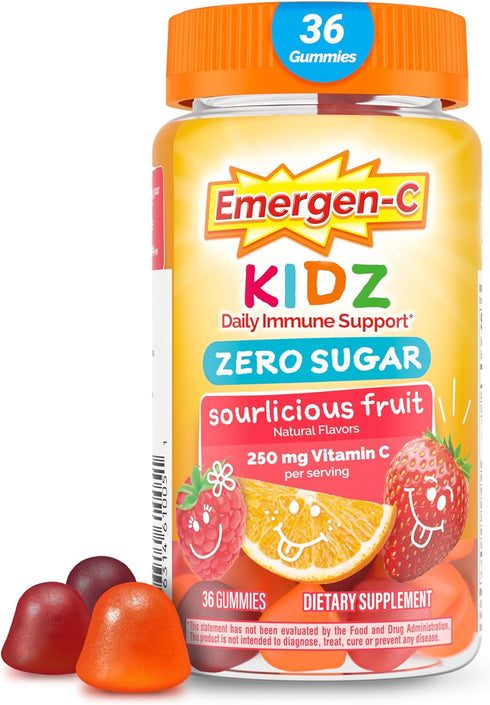 Emergen-C Zero Sugar Immune Support Kidz Gummies 36 Count...