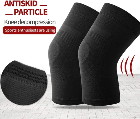 Knee Sleeves, 1 Pair, Could Be Worn Under Pants, Lightweight Knee Compression Sleeves for Men Women, Knee Brace Support for Joint Pain Relief, Art...