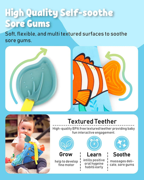 baby books for shower gift, Baby Books 0-6 Months, Baby Crinkle Books, Tummy Time Toys, baby boys girls books, Baby Crinkle Books, Touch and Feel ...