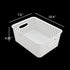 6-Pack 10.4-Inch x 7.6-Inch x 4.05-Inch Plastic Storage Basket, Woven Basket Bin...