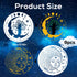 9pcs Mandala Sun and Moon Stencil, Star Sun and Moon Stencils Reusable Mandala Sun Stencils Decoration Moon Template for Painting Crafts Wood Wall...