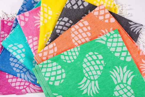 Pineapple Beach Towels - 100% Cotton Soft Quick-Dry Towel (Fuchsia)...