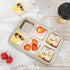 Beasea Brownie Pan, 1 Pack 6 Cavity Gold Nonstick Square Mini Brownie Muffin Cake Pan Cheesecake Cupcake Bakeware Carbon Steel Brownie Baking Tray...