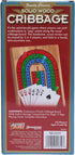 Family Classics Cribbage - Solid Wood Continuous 3 Track Board with Built-In Storage Compartment for Pegs...