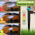 Carpathen 30pcs Drip Irrigation Emitters - 1/4" Drip Irrigation System Push-to-Connect - Adjustable 360 Degree Drip Emitters Vortex on 6" Sturdy S...