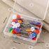 Mgoodoo 100PCS Sewing Pins Flat Head, 1.97inch Straight Pins Flower Head Quilting Pins for Dressmaker, Fabric, Craft, Sewing Project, DIY Jewelry ...