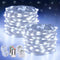 JMEXSUSS 2 Pack White Fairy Lights Battery Operated, Total 200 LED 66ft Twinkle Lights with Remote, 8 Mode White String Lights for Bedroom Ceiling...