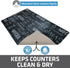 Drymate Coffee Maker Mat, (Coffee Station Bar Accessory) Protects Kitchen Countertops From Spills, Stains & Scratches, Absorbent, Waterproof, Wash...