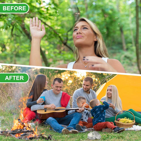 4 Pack Powerful Mosquito Repellent - Natural Deet Free Mosquito Repellent for Kids Adults Outdoor Patio Home Travel Camping Yard, Keep Mosquito Aw...