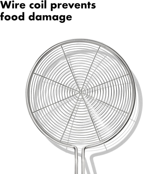 OXO Good Grips Stainless Steel Spider Scoop & Strain Skimmer,Black...