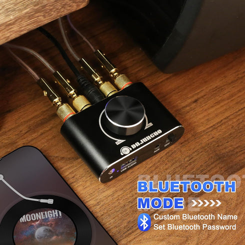 X15H Audio Amplifier 2.0 Channel 20W+20W Bluetooth Power Amp with Remote Control Function,Supports Bluetooth/USB/AUX Input, with 12V/5A DC Power S...