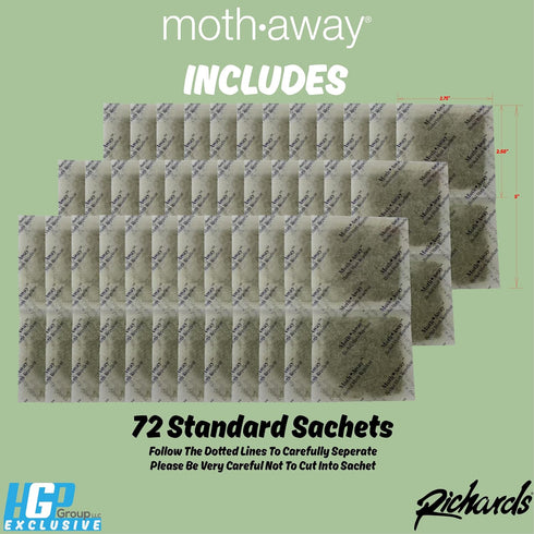 Richards Moth Away/Herbal - Value Pack - 72 sachets...