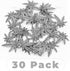 AUEAR, 30 Pack Metal Leaf-shaped Charms Tibetan Antique Silver Leaves Pendants for Card Grabber Earring Bracelet Necklace Jewelry Making Craft DIY...